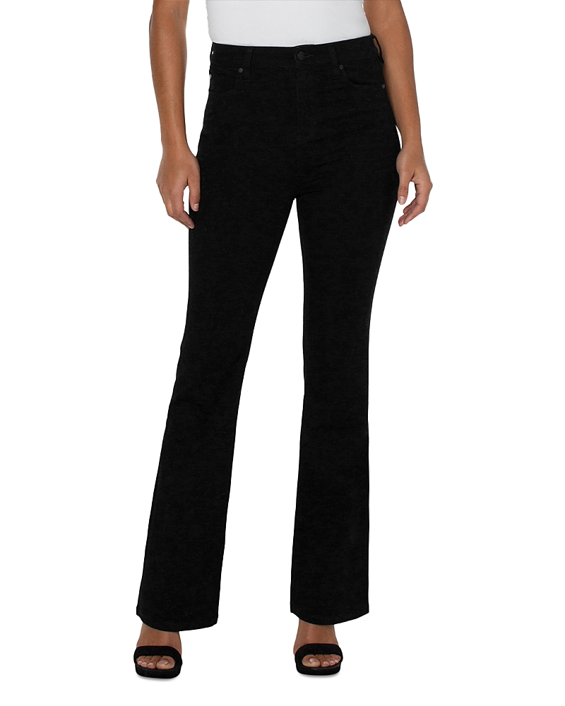 Liverpool Los Angeles Lucy High‑Rise Bootcut Jeans in Black Rinse