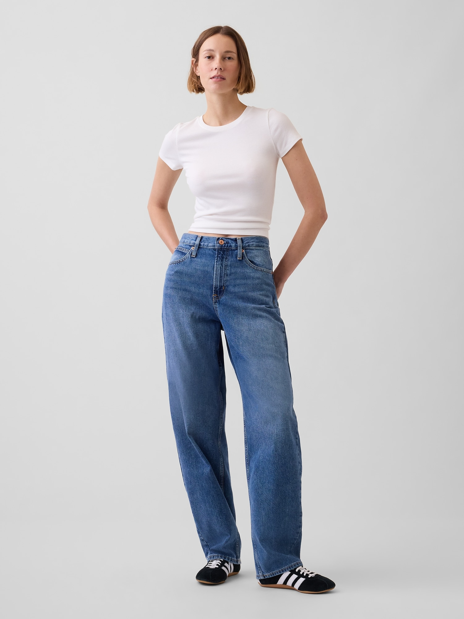 GAP High-Rise Barrel Jeans