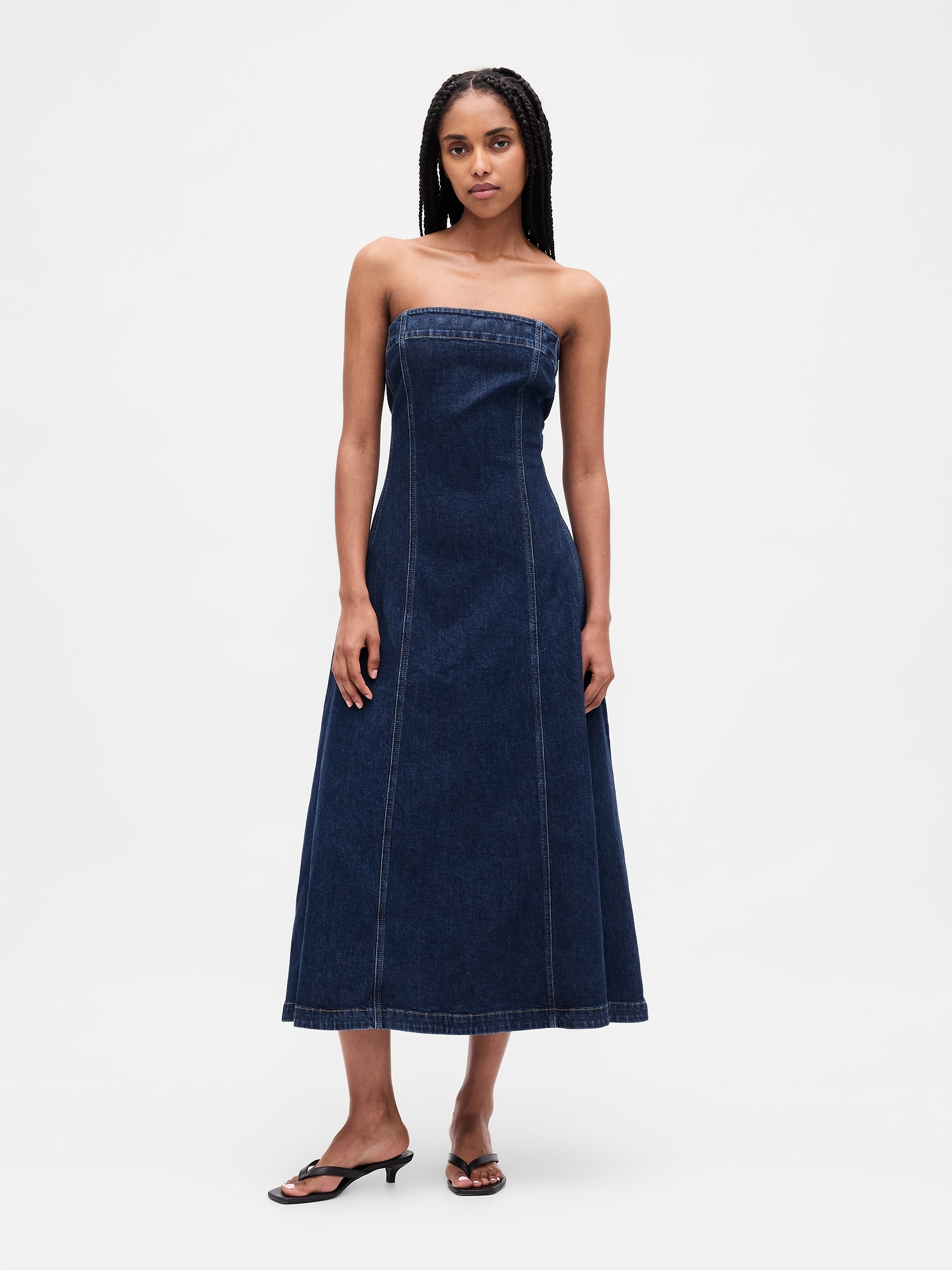 GAP Denim Midi Dress