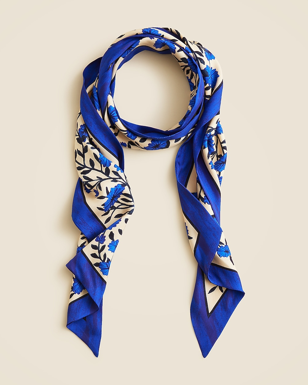 J.Crew Printed Silk Scarf