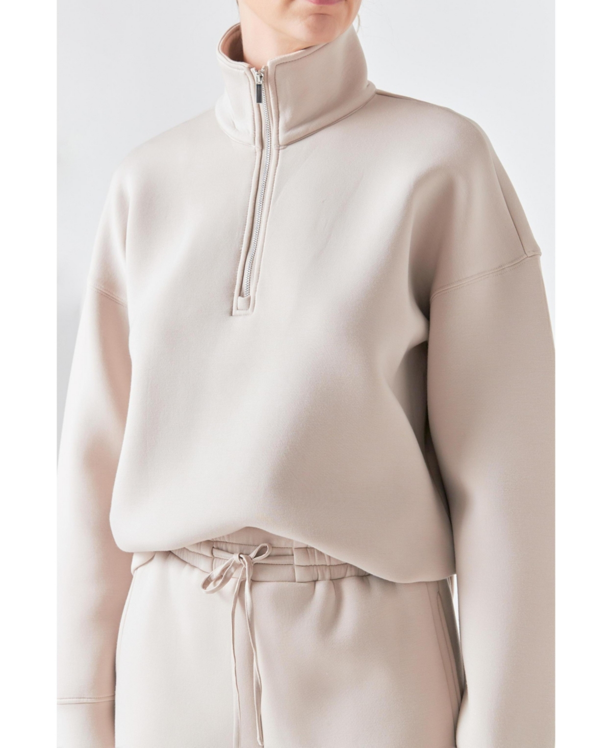 Grey Lab Quarter‑Zip Sweatshirt