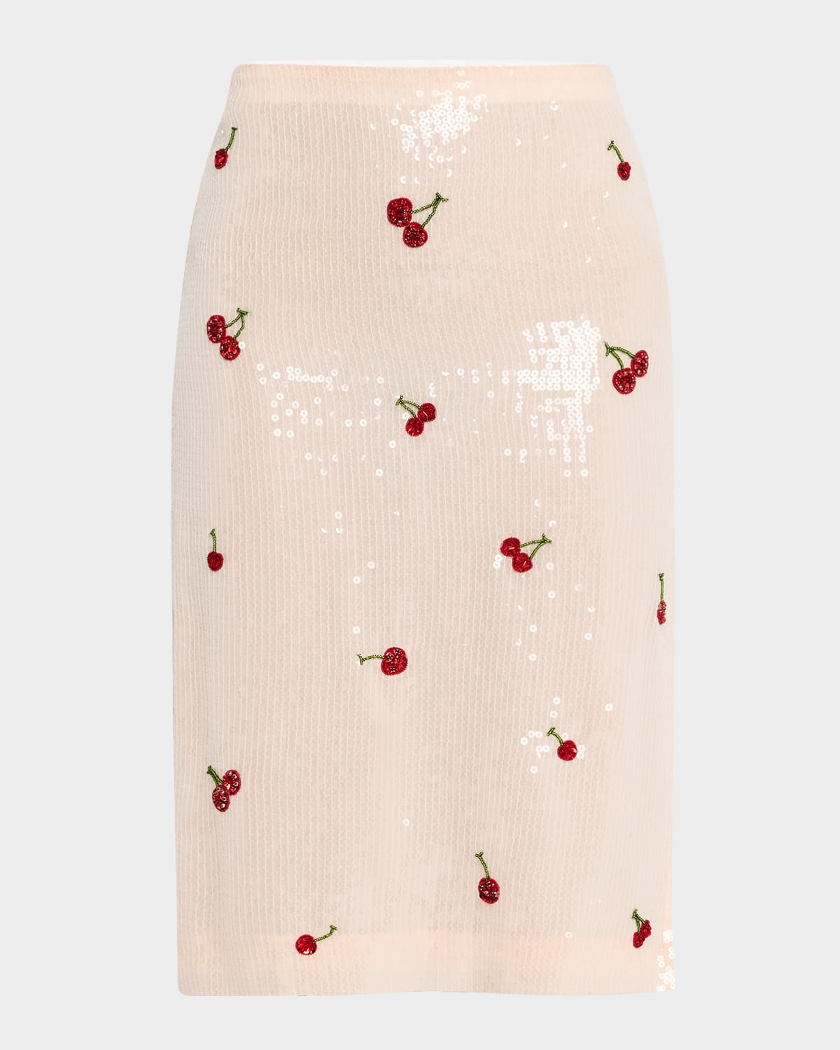 Des Phemmes Sequined Cherry Skirt