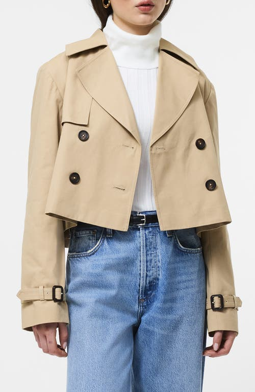 French Connection Cropped Twill Trench